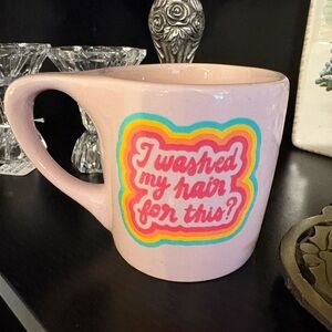 Element Pink Mug with Colorful Design